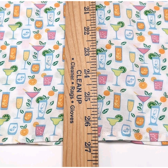 Age Of Wisdom Button Up Shirt Mens S White Multicolor Cocktails Print NEW NWT - Picture 13 of 13